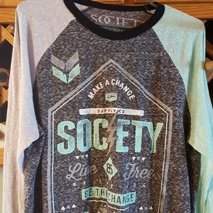 SOCIETY MEN'S LONG SLEEVE TEE
